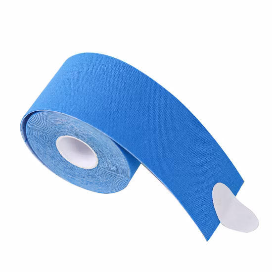 Bande de kinésiotape de sport élastique en coton coloré, athlétique blanc